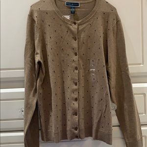 Karen Scott Brown Cardigan